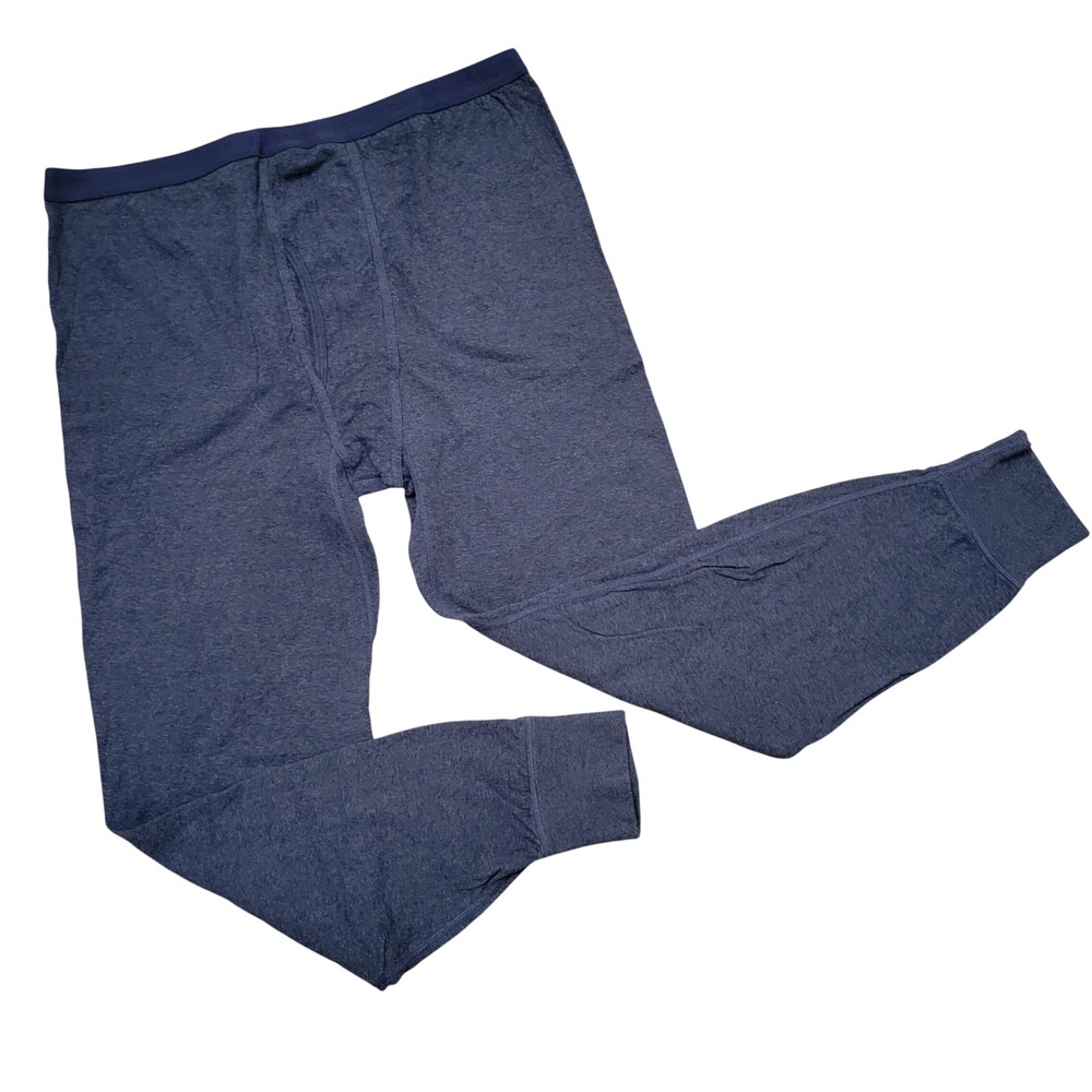 LL Bean 2XLT Long Underwear Navy Blue Double Layer Thermal Pant 277217 Winter